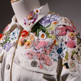 Chaqueta Jardín Pastel Hombros