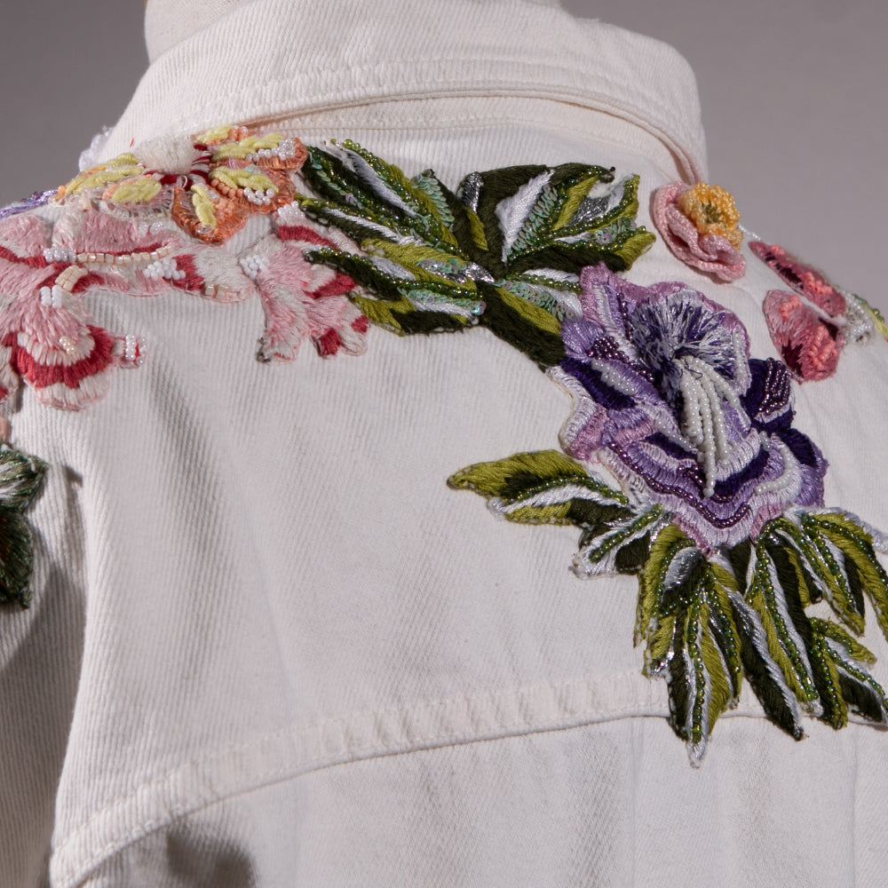 Chaqueta Jardín Pastel Hombros