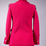 Blazer Fuchsia Flores 3D