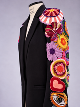Black Blazer Flowers Garden 