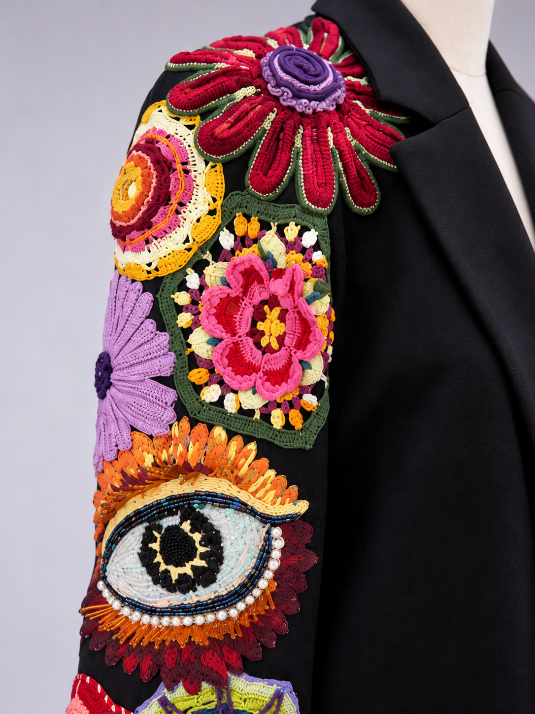 Black Blazer Flowers Garden 