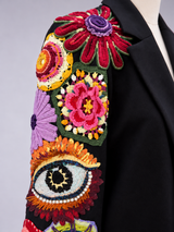 Black Blazer Flowers Garden 