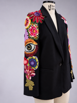Black Blazer Flowers Garden 