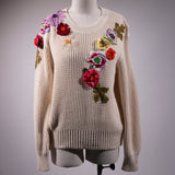 Sweater Tejido Flores Crochet