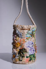 Bolso Jardín Pastel | Bucket Bag Bordado a Mano.