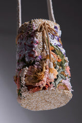 Bolso Jardín Pastel | Bucket Bag Bordado a Mano.