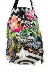 Mochila Jardín Tulipanes | Bordada a Mano